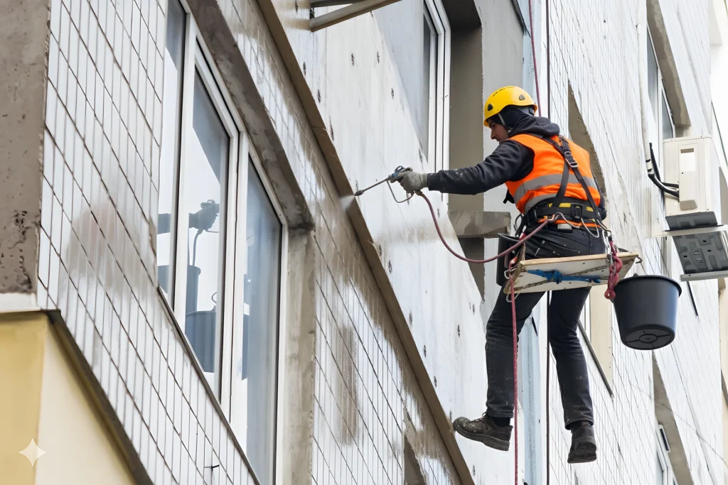 Trabajos de hidrofugado en fachada